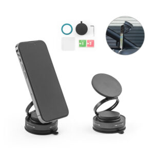 97218 KEPLER. Soporte magnético para móvil con sistema de fijación por vacío para superficies lisas y no lisas (rotación 360º)
